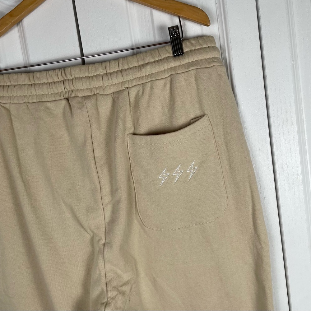 NWT Seek Discomfort Sweatpants Men’s XXL Tan Organic Cotton Relaxed Streetwear - Picture 8 of 13